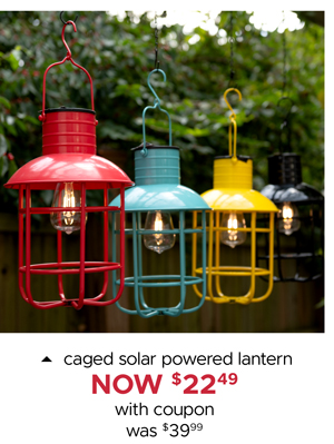 Caged Solar Powered Lantern
