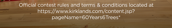 60 Years. 6 Trees.