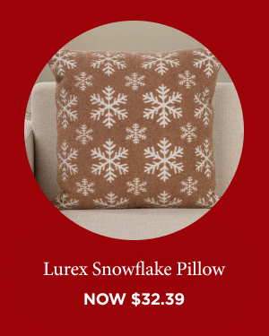 Lurex Snowflake Pillow