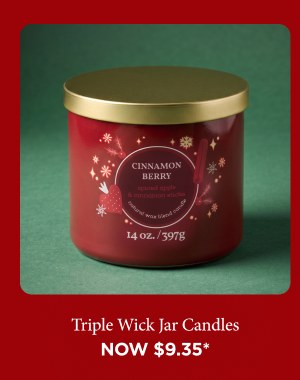 Triple wick Jar Candles