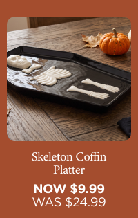 Skeleton Coffin Platter