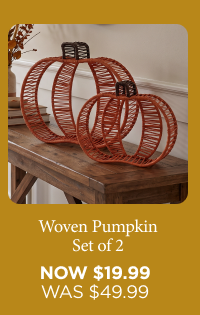Woven Pumpkin Set