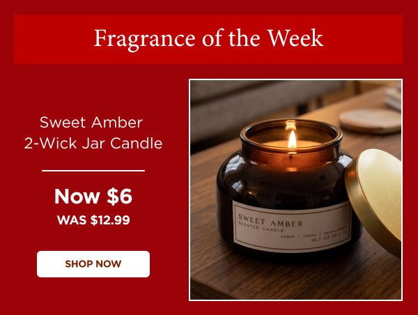 Sweet Amber 2-Wick Jar Candle