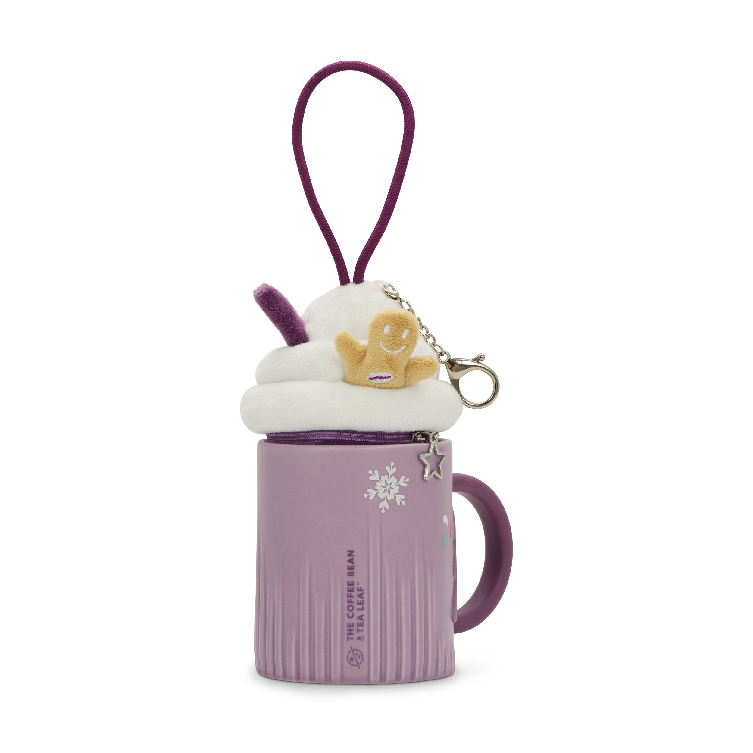 15oz Ceramic Mug with Plush Ice Blended Earbud Bag