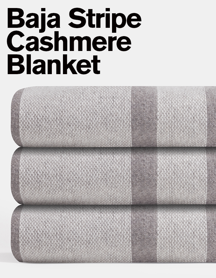 Baja Stripe Cashmere Blanket