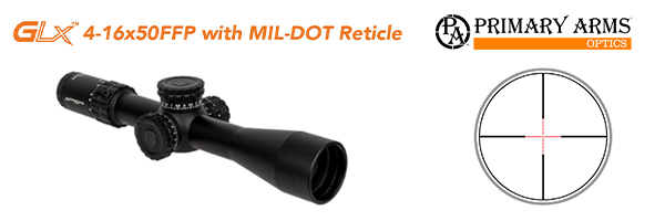 GLx 4-16x50FFP with MIL-DOT Reticle