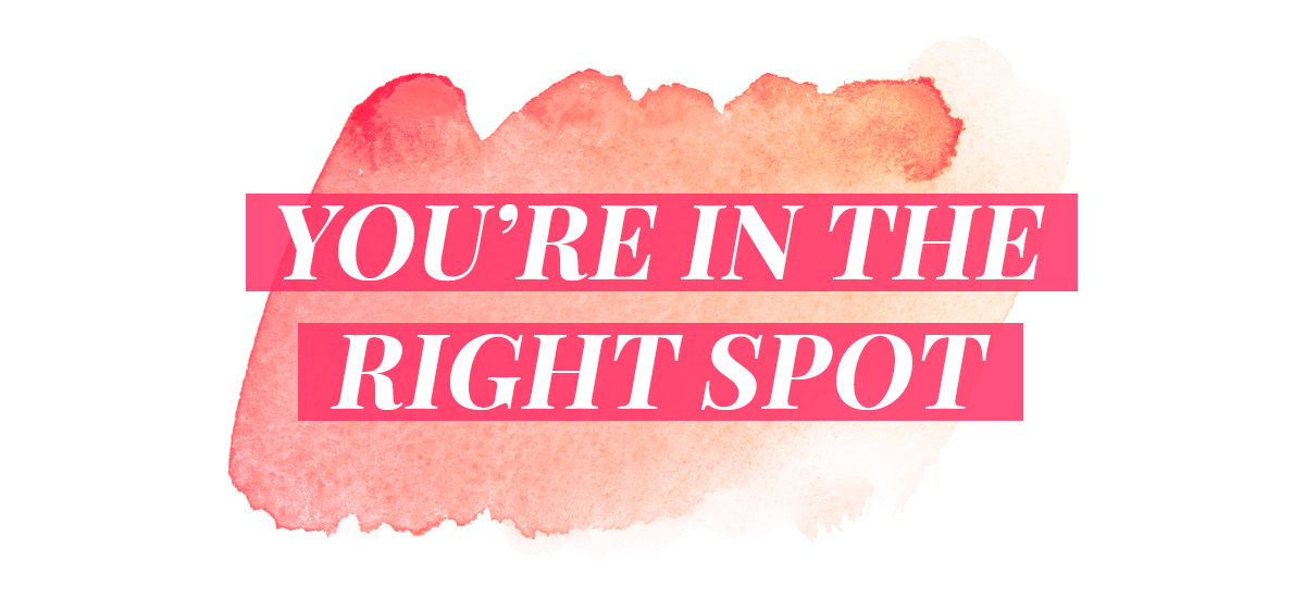 You're in the right spot