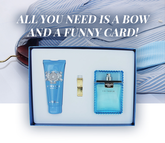 All you need is a bow and a funny card!