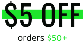 $5 OFF ORDERS 50+