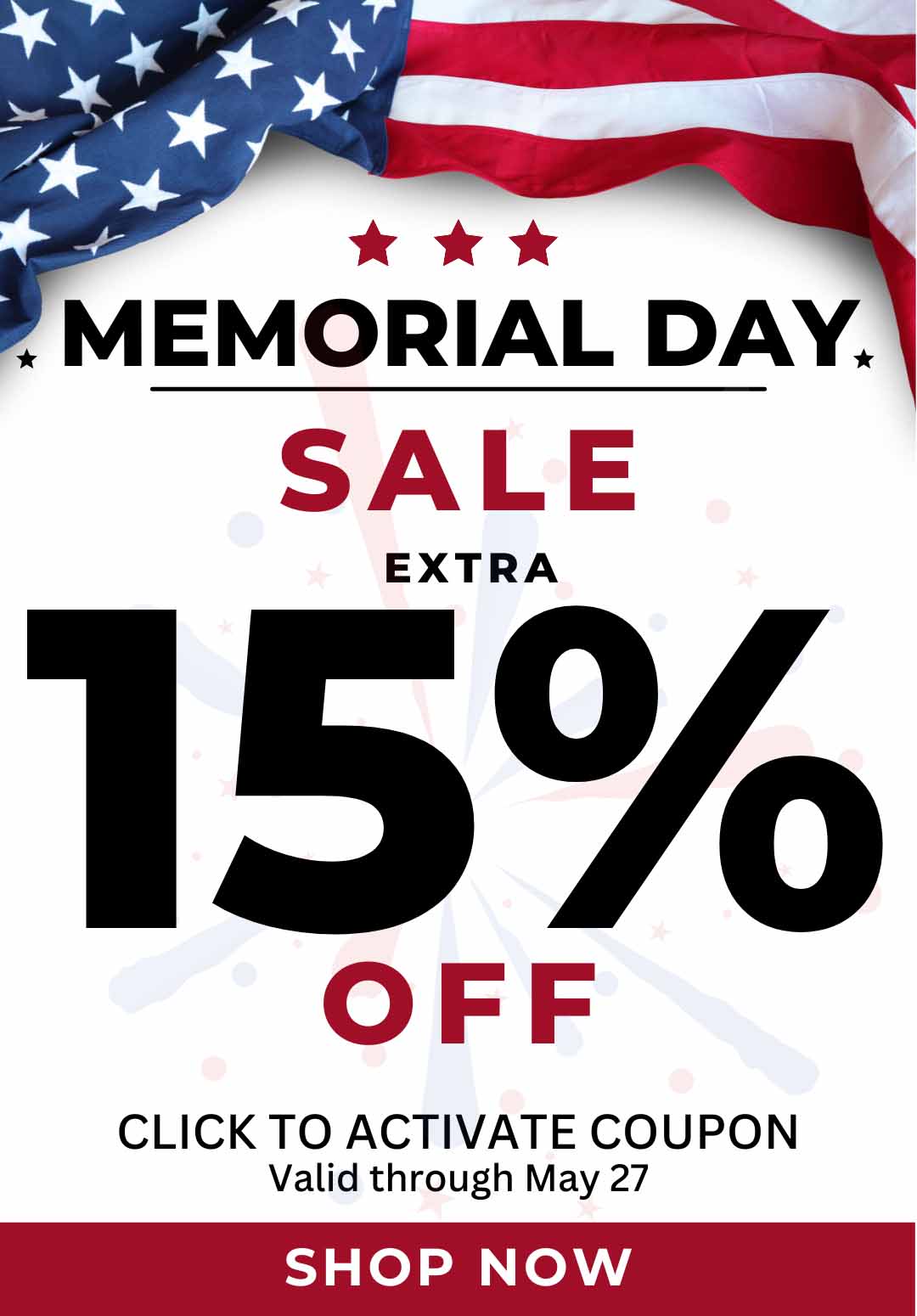 SHOP-ALL- 15% off use link below to activate. Expires 5/27/2024