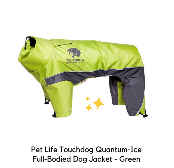 Pet Life Touchdog Quantum-Ice Full-Bodied Dog Jacket - Green