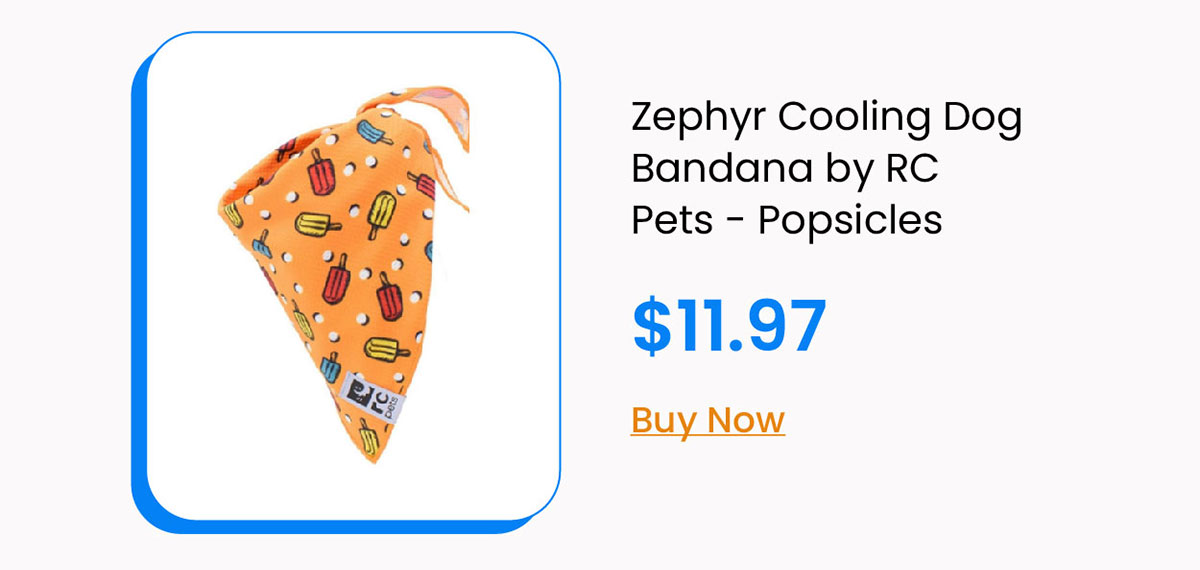 Zephyr Cooling Dog Bandana by RC Pets