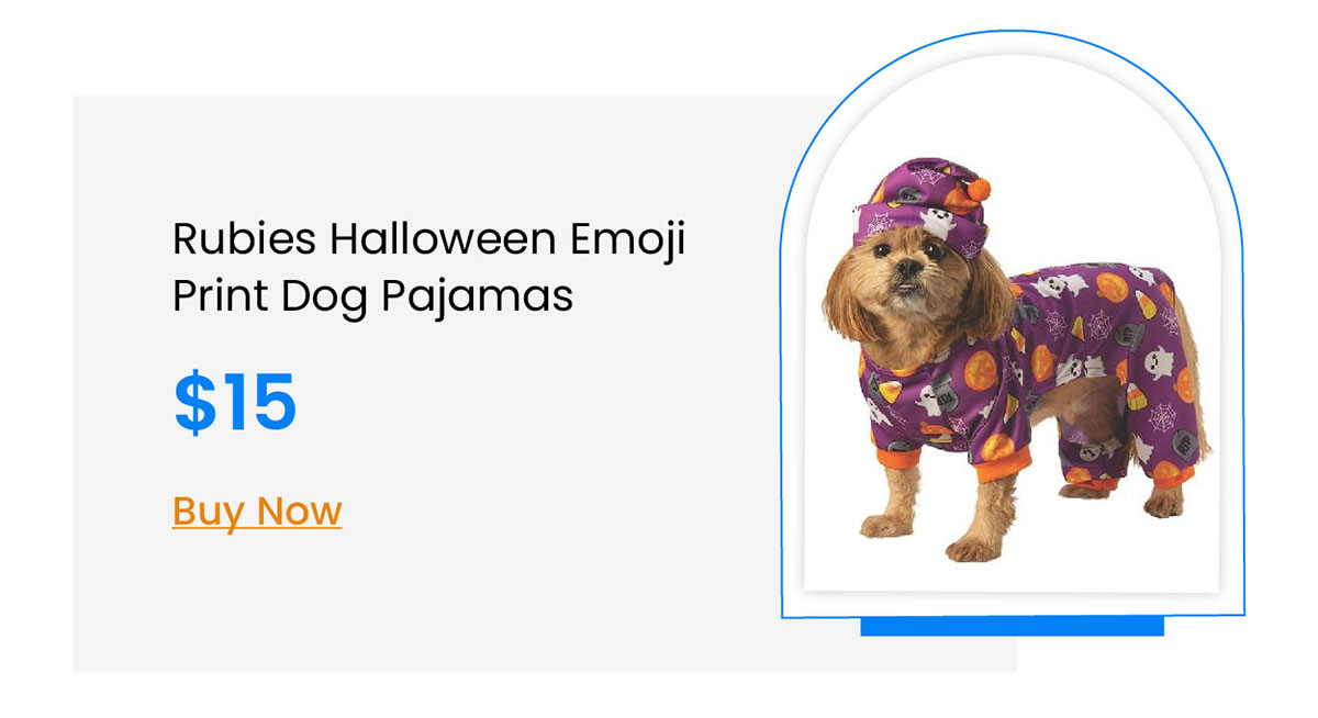 Rubies Halloween Emoji Print Dog Pajamas