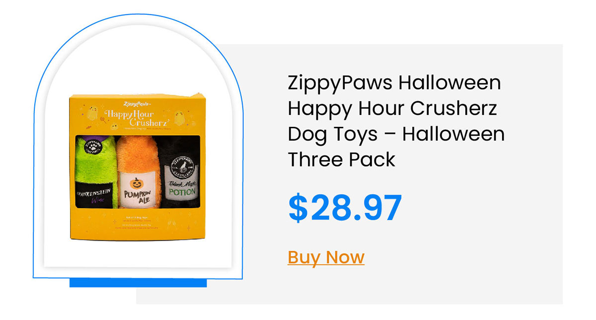 ZippyPaws Halloween Happy Hour Crusherz Dog Toys – Halloween Three Pack