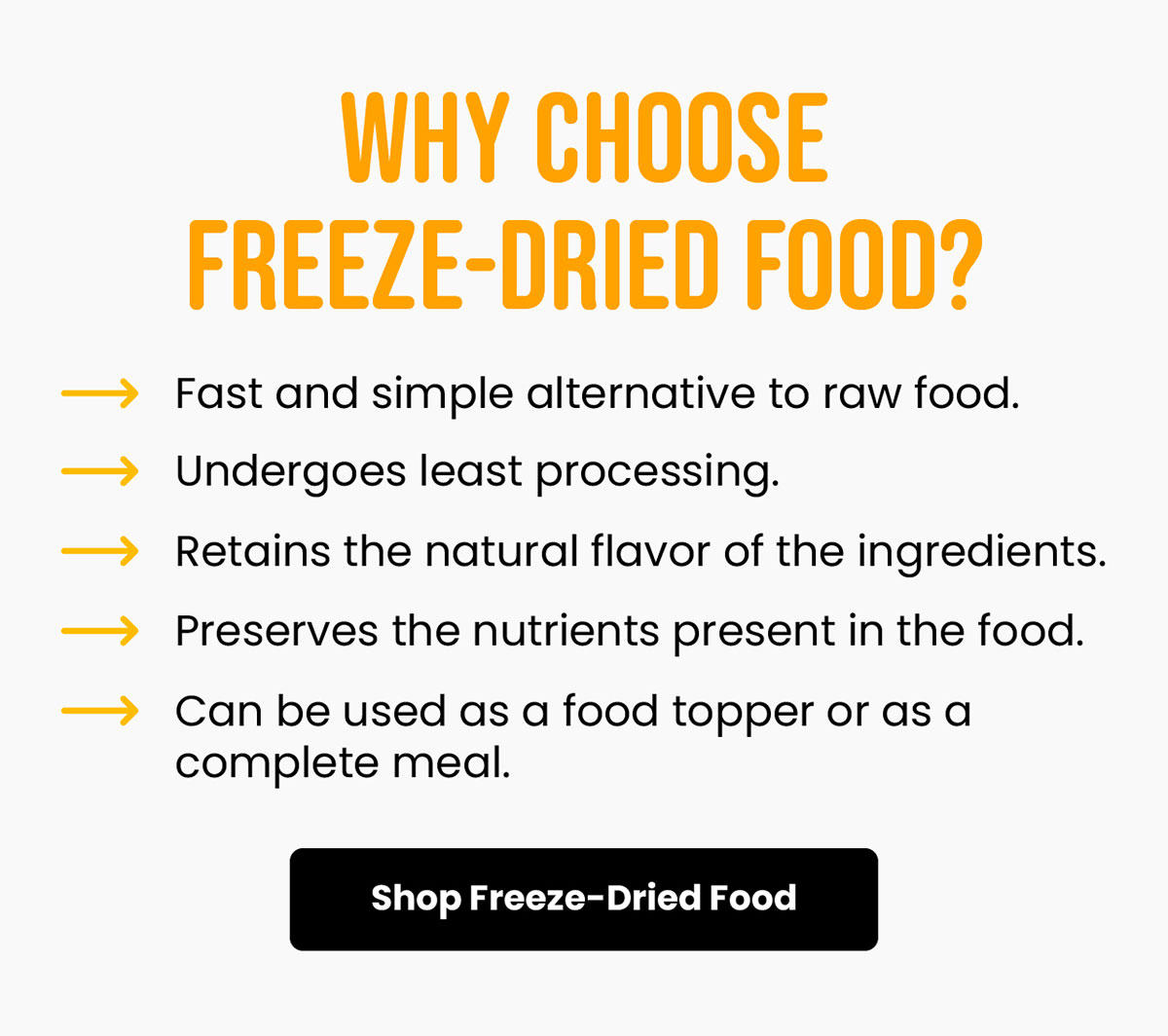 Why Choose Freeze-Dried Food?