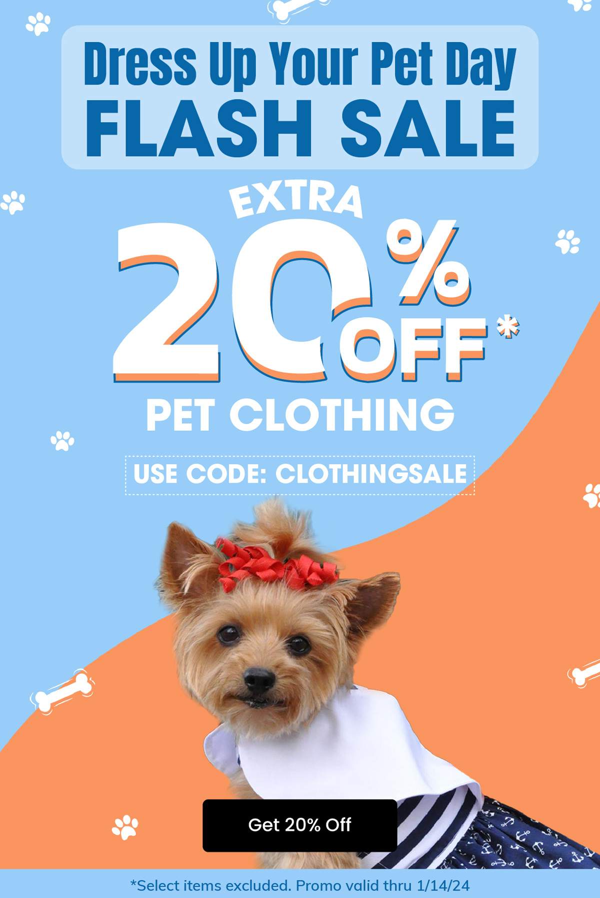 Dress Up Your Pet Day Flash Sale