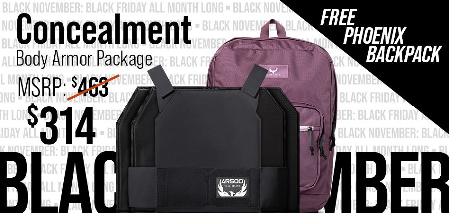 AR Concealment & FREE Phoenix Armored Backpack