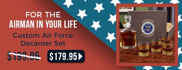 Custom Air Force Decanter Set ►