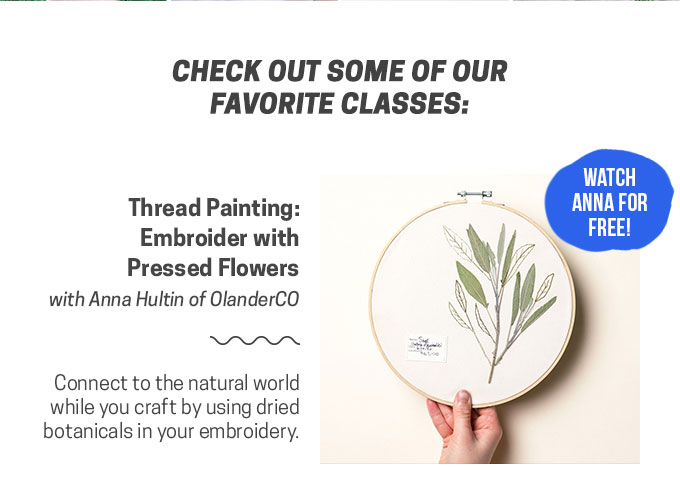 Thread Painting: Embroider with Pressed Flowers