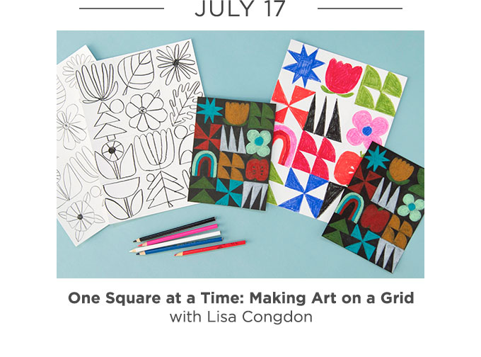 July 17- Lisa Congdon - One Square at a Time: Making Art on a Grid