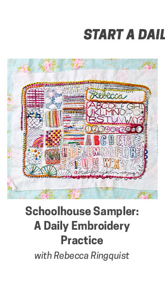 Schoolhouse Sampler: A Daily Embroidery Practice