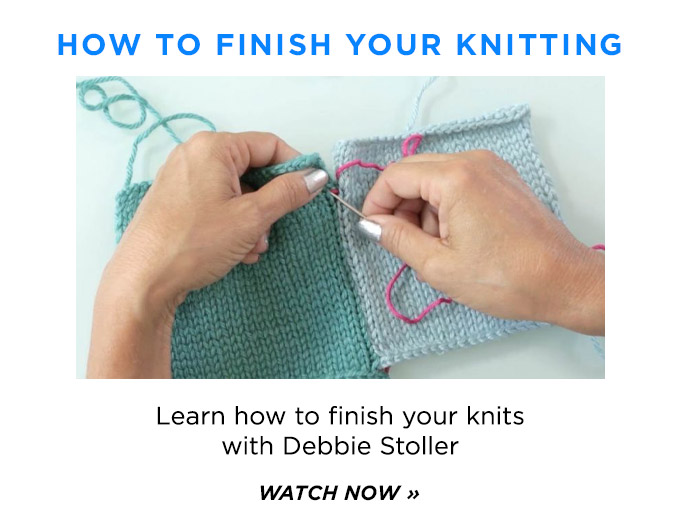 How to finish your knits with Debbie Stoller