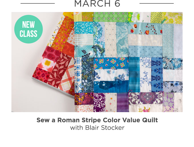 Sew a Roman Stripe Color Value Quilt