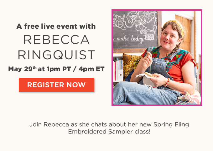 Crafting Conversation: A Live Event with Rebecca Ringquist