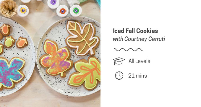 Creativebug -  Iced Fall Cookies