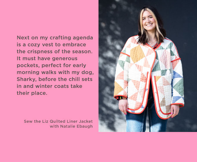 Sew the Liz Quilted Liner Jacket