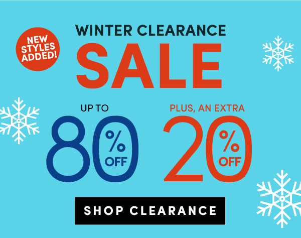 Clearance blowout starting at $2!