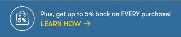Get 5% Back on Every Purchase