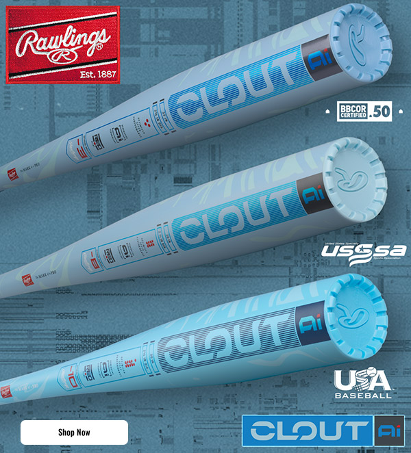 Rawlings Clout AI Baseball Bats