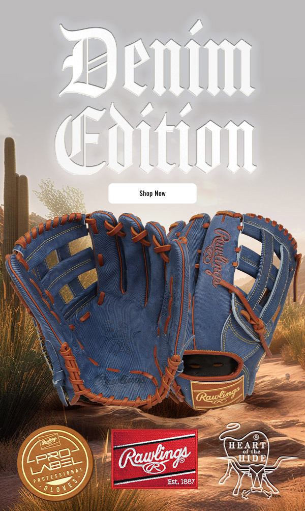 Rawlings Heart of the Hide Pro Label Gloves: Denim Edition