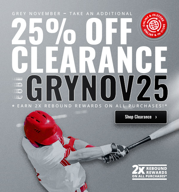 Grey November: Take an additional 25% off clearance