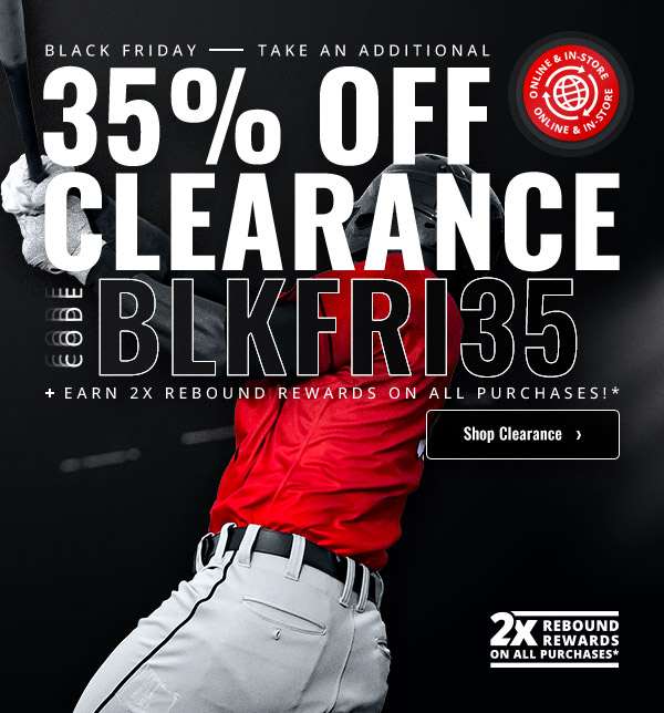 Black Friday Sale: 35% Off Clearance Items