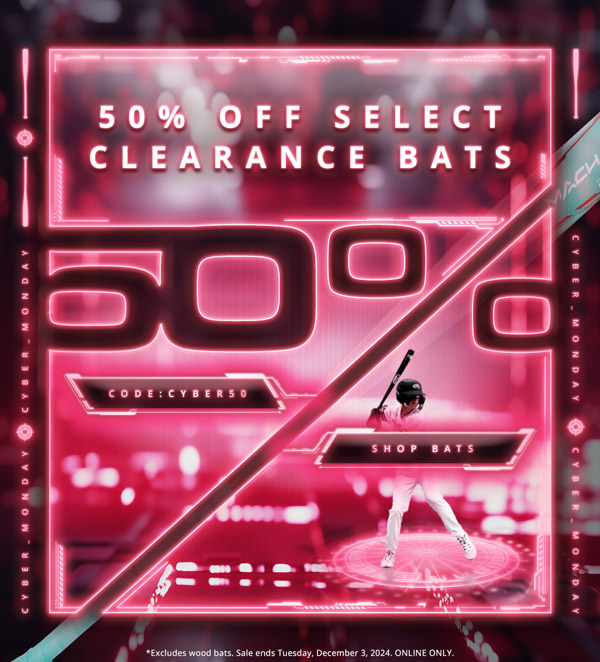 Cyber Monday Sale: 50% off select clearance bats