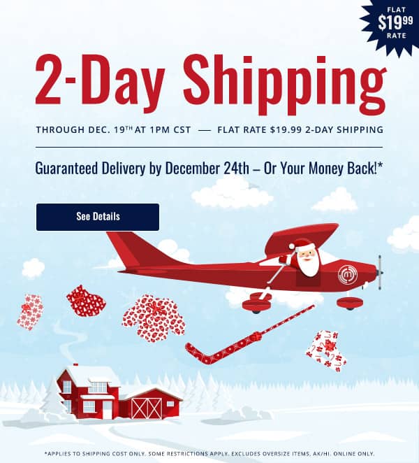 Two Day Flat Rate Shipping for just $19.99
