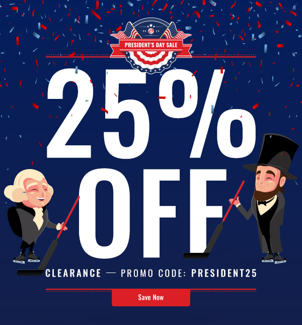 President's Day Sale: 25% off clearance