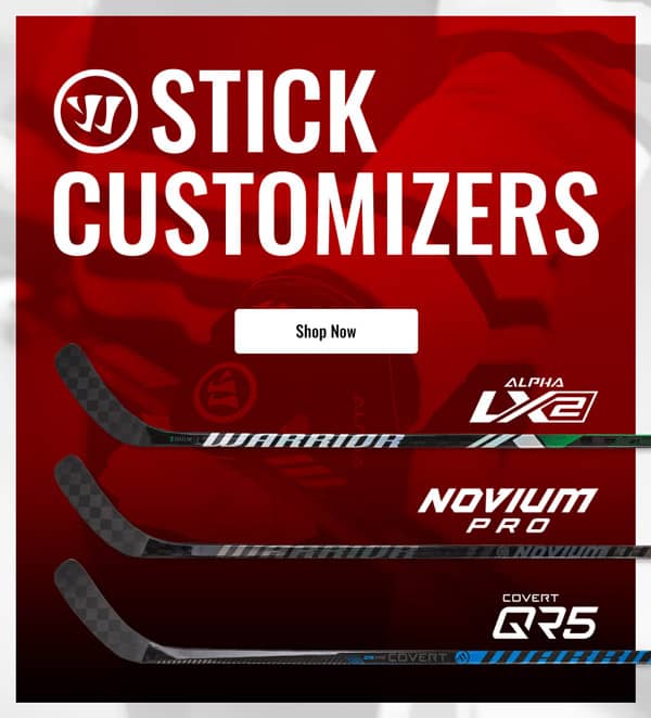 Warrior Novium Mini Hockey Stick - Black/Red