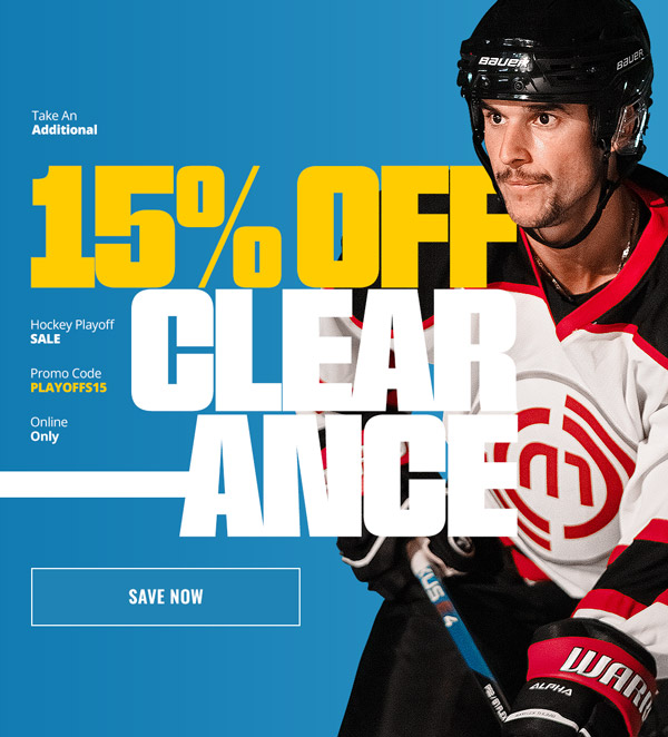 Hockey Playoff Sale: Take an additional 15% off clearance with code PLAYOFFS15
