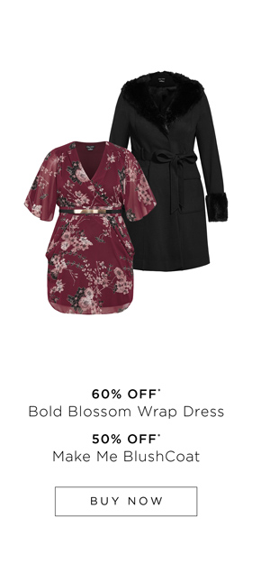 Shop the Bold Blossom Wrap Dress