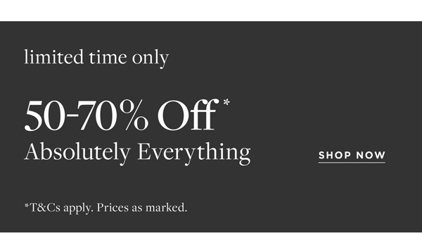 Shop Up to 70% Off* Sitewide