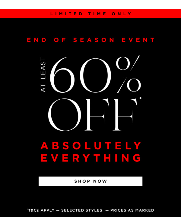 End of Season Sale*