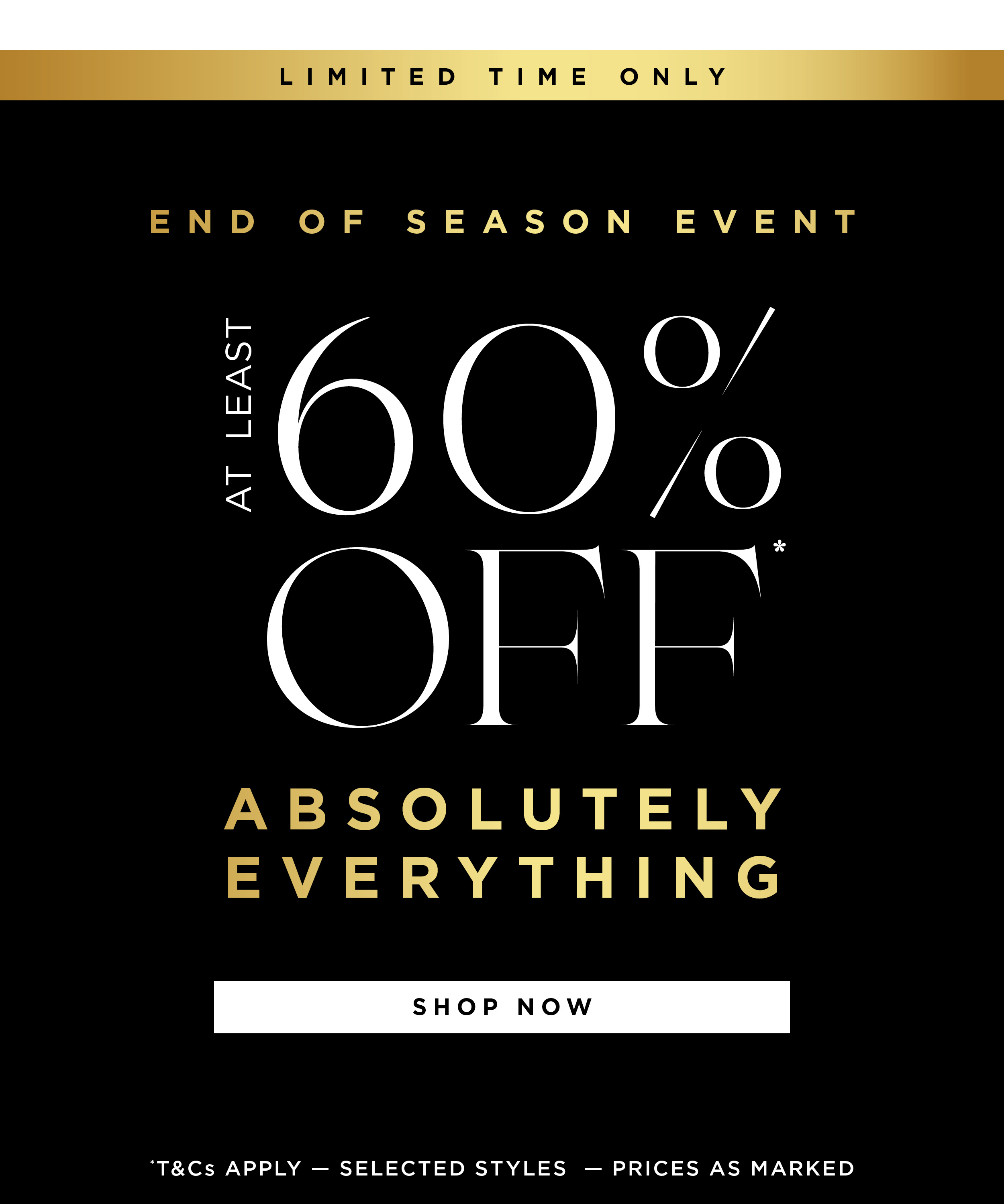 End of Season Sale*