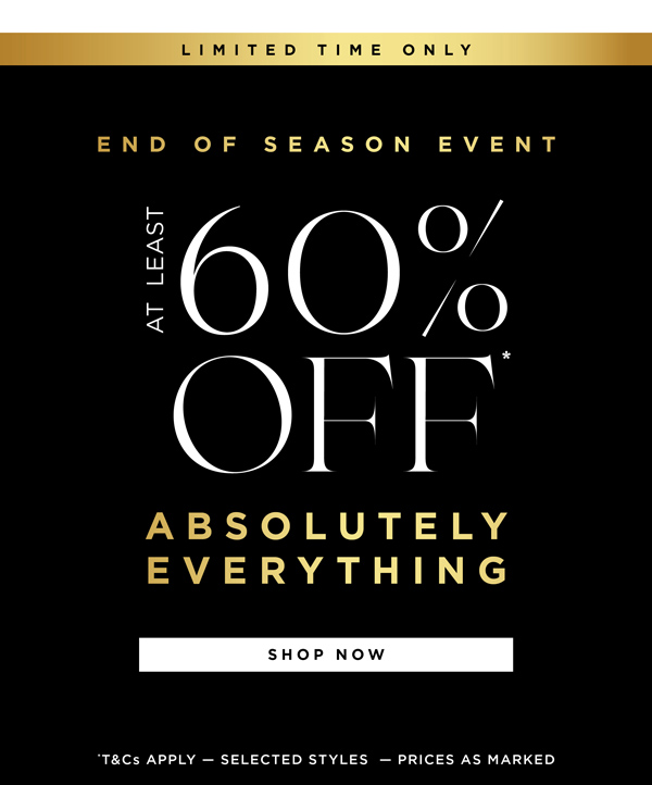 End of Season Sale*