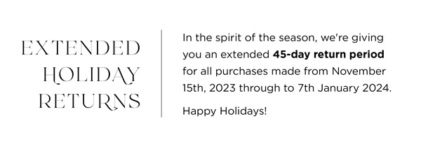 Shop With Extended Holiday Returns