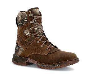 Rocky Men's Hi-Wire 8" Lace-Up Camo Waterproof Work Boots