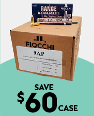 Fiocchi Shooting Dynamics, 9mm, 1000 Rounds