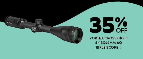 Vortex Crossfire II 6-18x44mm AO Rifle Scope, V-Plex (MOA) Reticle